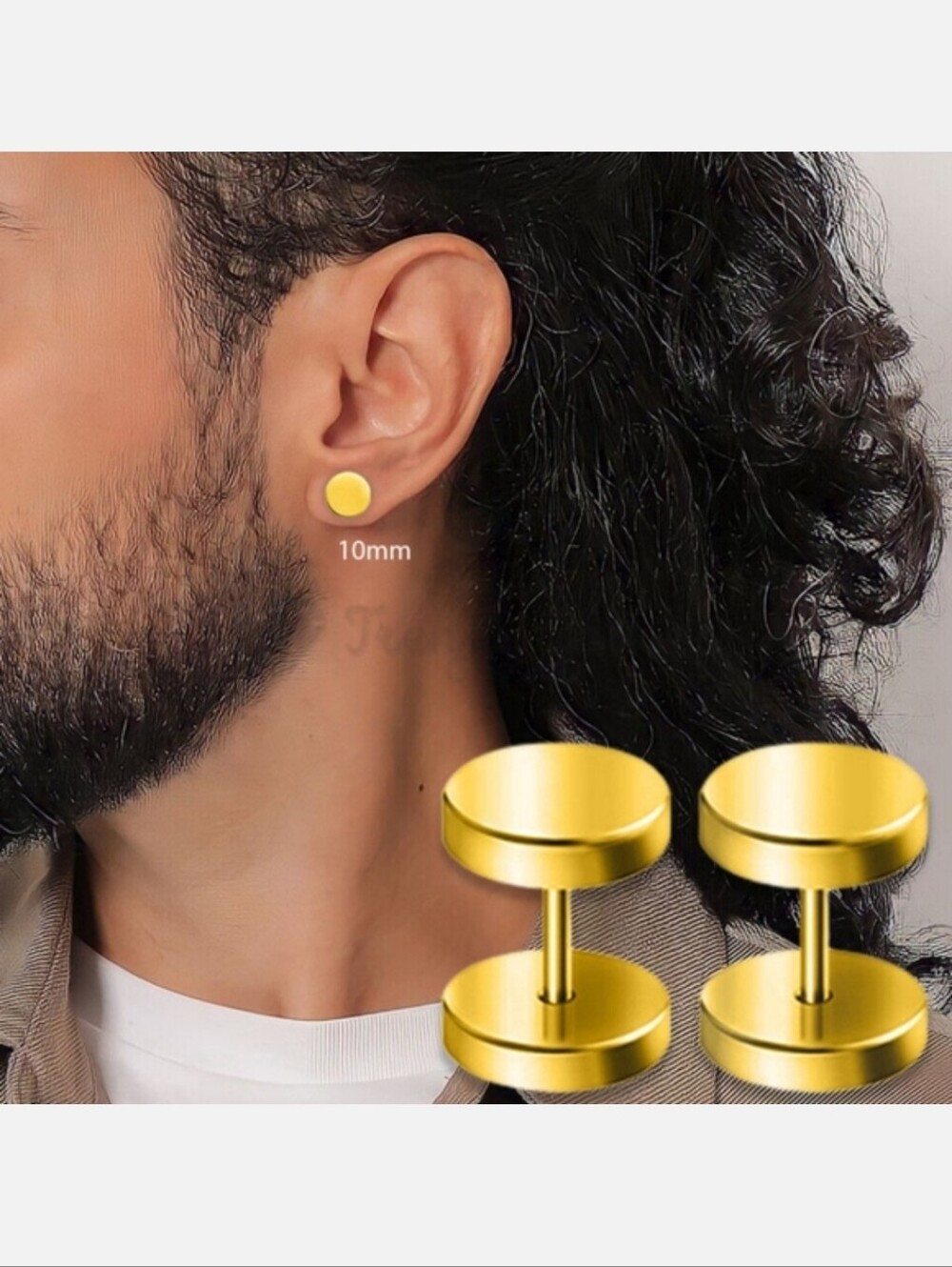 Fake gauge earrings 🌟